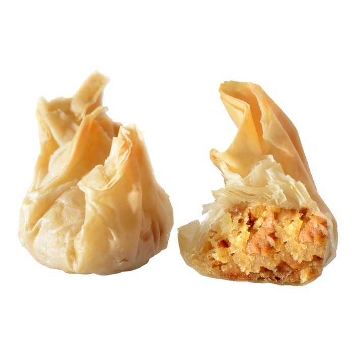 BALUCHON PATE FILO FROMAGE OKA POMME AMANDE MIEL 20 MISE EN