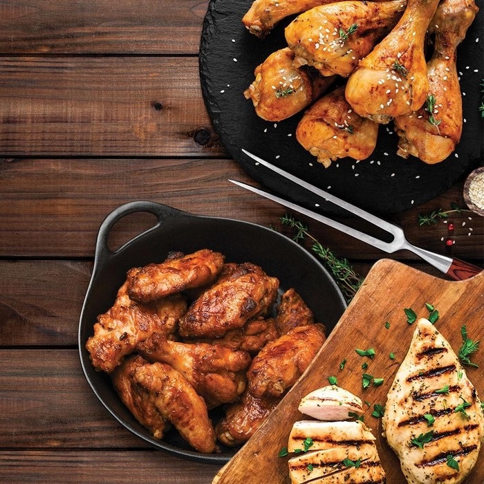 AILE POULET BBQ EPICE CUIT 4 kg MENU