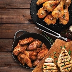 AILE POULET BBQ EPICE CUIT 4 kg MENU